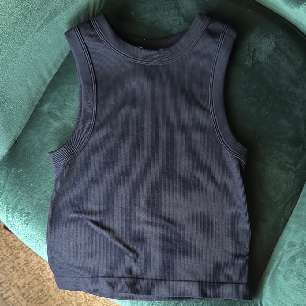 Chic Navy Sleeveless Top